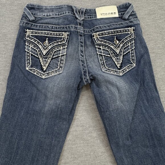 Vigoss Womens Blue Denim The New York Capri Jeans Low Rise Size 3/4 Length 21 - Picture 4 of 14